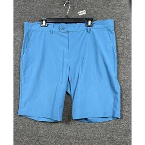 J.Lindeberg Saks Golf Shorts Mens Size 48 Blue Vent Tight High Vent Performance